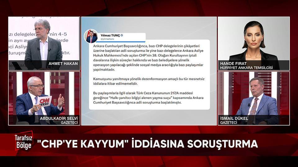 Bungalovdaki gizli kamera skandalı, CHP'ye kayyum iddiasına soruşturma ve Sırrı Süreyya Önder'in sağlık durumu Tarafsız Bölge'de konuşuldu