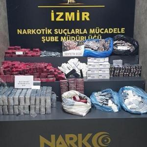 İzmirde 154 bin uyuşturucu hap yakalandı