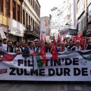 Trabzon’da Filistine destek yürüyüşü