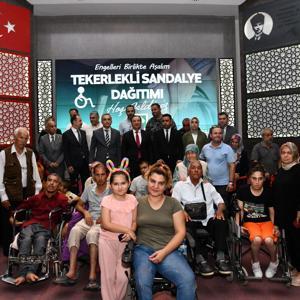 Osmaniye’de engelli vatandaşlara tekerlekli sandalye desteği