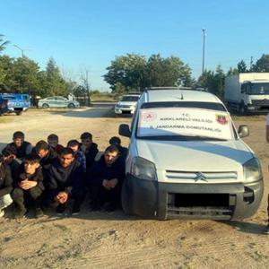 Kırklarelide 254 göçmen yakalandı; 4 organizatör tutuklandı