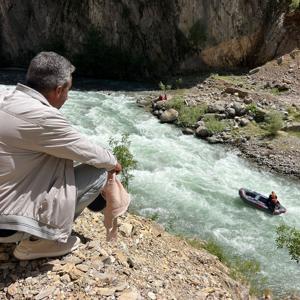 Nehirde kaybolan İbrahim’i arama çalışmaları 8inci gününde