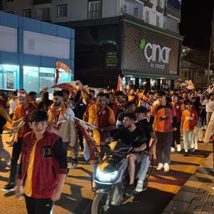 Kırşehirde Galatasaray’ın şampiyonluk kutlaması