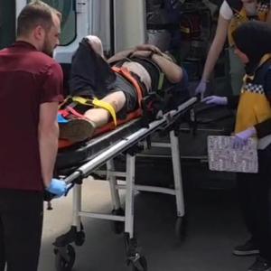 İş makinesinden düşen 3 işçi yaralandı