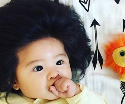 Hızlı uzayan saçlarıyla Instagramı sallayan 6 aylık Japon bebek