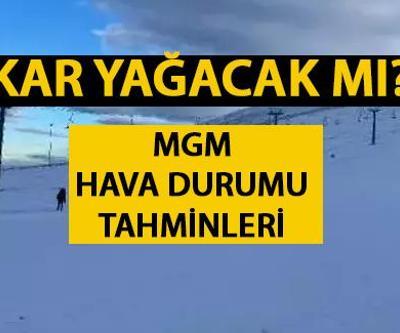 Hava durumu 25 Aralık 2023: Kar yağacak mı MGM duyurdu