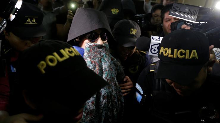 Guatemalada eski first lady gözaltına alındı