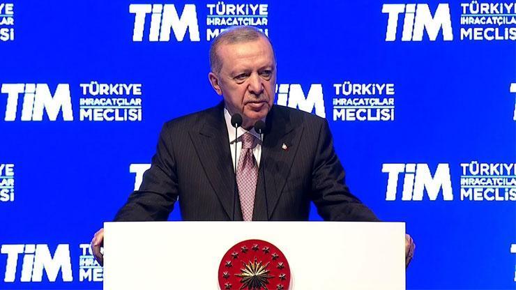 Cumhurbaşkanı Erdoğandan ihracat mesajı: Hedeflerimizin üstüne çıkacağız