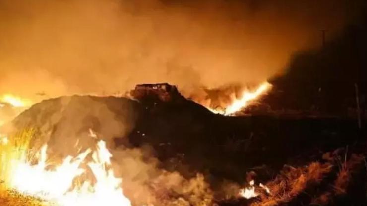 Şırnakta anız yangını: 7 köyü etkiledi